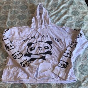 Woman panda jacket